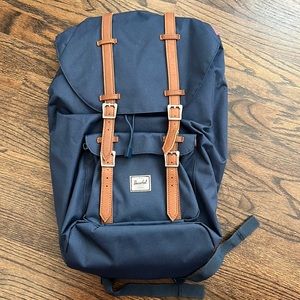NWOT Herschel Little America Backpack - Navy